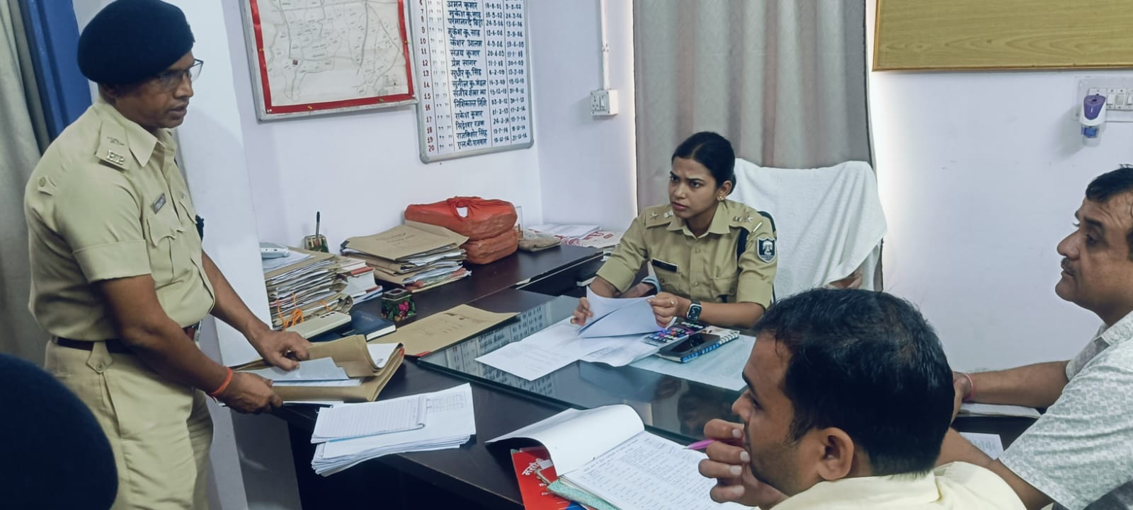 मसौढ़ी थाना का वार्षिक निरीक्षण, जनता दरबार में सुनी गईं लोगों की समस्याएं